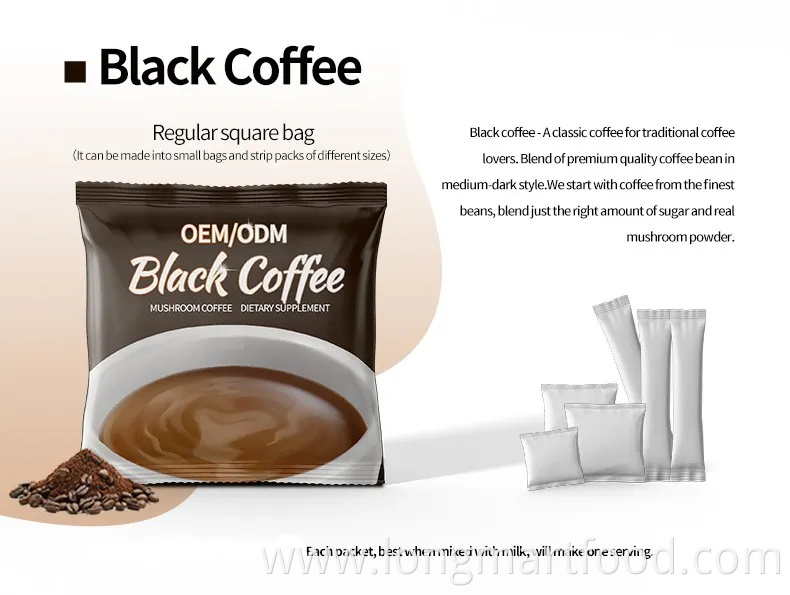 Mushroom Coffee 100% Organic Arabica OEM Classic Flavor for Drinking Private Label Medicinal Mushroom